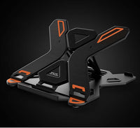 Folding Laptop Stand folded compactly for travel