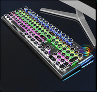 Wired mechanical keyboard for gaming on a desk