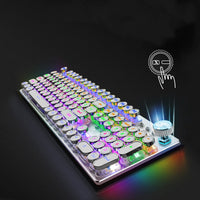 Wired mechanical keyboard for gaming on a desk