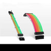 ARGB Extension Cable glowing with RGB lighting in PC build